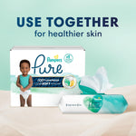Pampers Pure Protection Baby Diapers, Size 5 (27+ lbs), 132 Count, Up to 100% Leakproof, Premium Plant-based Skin Protection, Hypoallergenic Soft Diapers