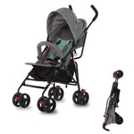 Dream On Me Vista Moonwalk Baby Stroller in Mint, Lightweight Infant Stroller with Compact Fold, Multi-Position Recline Umbrella Stroller with Canopy, Extra Large Storage and Cup Holder