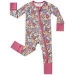 pureborn Baby Girls Sleeper Viscose from Bamboo Pajamas 2-Way Zipper Snug Fit Sleepwear Corlorful Daisy 6-12 Months
