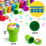 JOYIN 100 Pcs Assorted Stamps for Kids Self-Ink Stamps (50 Different Designs, Dinosaur, Zoo Safari Stampers) for Party Favor, Carnival Prizes, School Classroom Gift Stuffers, Treasure Box Toys