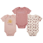 MEYSAHO Baby Girl's Clothes Newborn 3-Piece Set 2025 Short Sleeves Cartoon Cute Strawberry Pattern Tops Cotton Bodysuits Toddler Infant Baby Gift Sets for 0 3 Months