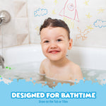 Tub Works® Sweet Scents Smooth™ Bath Crayons Bath Toy, 12 Pack | Nontoxic, Washable Bath Crayons for Toddlers & Kids | Unique Formula Draws Smoothly & Vividly on Wet & Dry Tub Walls | Scented Crayons