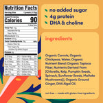 Cerebelly Organic Baby Food Pouches, Hearty Veggie Purees, 16 Nutrients, No Added Sugar, Non-GMO, Toddler Snacks, 4 Flavors, 4oz, 8 Pack