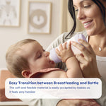 MAM Baby Bottle Nipples Slow Flow Size 1, for 0+ Month Newborn Babies, Skin Soft BPA Free Silicone, 94% Nipple Acceptance, Fits All MAM Bottles, Developed with Medical Experts, 4 Pack, Made in Europe