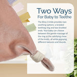 Itzy Ritzy - Bitzy Crinkle Sensory Toy Bunny with Crinkle Sound for Babies & Toddlers - Features Soft Braided Teething Ring & Textured Ribbons, Designed for Ages 0 Months and Up, Bunny