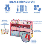 Disney Princess Deluxe 9 Bin Design and Store Toy Organizer by Delta Children, Greenguard Gold Certified