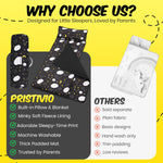 Roll Up Kids Nap mat with Fleece Ultra-Soft Minky Blanket and Pillow – Soft Toddlers Sleeping Mat with Dreamy Star-and-Cloud Design for Daycare, Preschool, Travel, Camping, Kindergarten