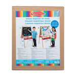 Melissa & Doug Deluxe Magnetic Standing Art Easel with Chalkboard, Dry-Erase Board, and 39 Letter and Number Magnets - FSC Certified