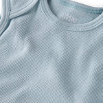 little planet by carter's Baby 3-pack Short Sleeve Bodysuits made with Organic Cotton, Coastal, 6M