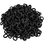 350 PCS Multicolor Cotton Hair Ties – Small Baby Hair Elastics for Kids and Girls, No Crease Finger Ponytail Holders (20 Colors)