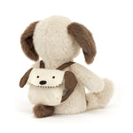 Jellycat Backpack Puppy Stuffed Animal, 8.5" - Dogs & Puppies Plush Toy - Classic Children's Gift