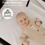 Fodoss Baby Bassinet Bedside Sleeper with Wheels and Storage Tray,4-Sided Mesh Bedside Bassinet for Infant/Newborn,7 Height Adjustable Easy Folding Bedside Crib