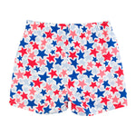 RUGGEDBUTTS Boys UPF50+ Sun Protection Novelty Swim Trunks - Star-Spangled, 3T