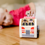 Melissa & Doug Wooden Fire Truck with 3 Firefighter Play Figures