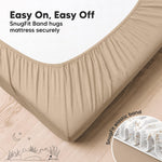 KeaBabies 2-Pack Fitted Crib Sheets for Boys, Girls, Baby - Soft Bamboo Viscose Cotton, 52x28 Standard Crib Mattress Sheets, Toddler Bed Mattress Cover, Gender Neutral, Breathable,Durable (Wild Fawn)