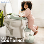 Jool Baby Potty Training Seat with 2 Step Ladder for Toddlers - Splash Guard, Adjustable Height (Sage)