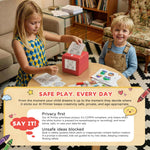 AI Voice-Powered Sticker Maker for Kids, Portable Thermal Printer with 6 Art Modes, Custom Sticker Machine Box for Journaling, School Projects & DIY Crafts, Creative Toy Gift for Boys Girls Ages 3+