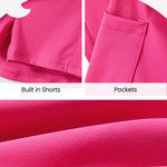PATPAT Girls Skirt Sets Size 7-8 Years, Hot Pink Crop Tank Tops and Elastic Waisted Skorts 2 Piece Outfits, Girls Workout Outfits, Activewear Athletic Sets Summer Clothes