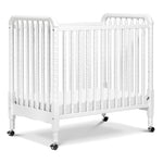 Davinci Jenny Lind 3-in-1 Convertible Mini Crib in White, Removable Wheels, Greenguard Gold Certified