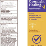 A+D Overnight Healing Diaper Rash Ointment - Soothes, Protects & Relieves Diaper Rash Overnight with Lavender & Colloidal Oatmeal - Healing Ointment for Red, Itchy, Irritated Skin - 3.6oz