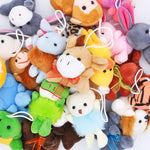 JOYIN 24 Pack Mini Animal Plush Toy Assortment, Animals Keychain Decoration for Kids, Small Stuffed Animal Bulk for Kids, Carnival Prizes, School Gifts, Halloween Goodie Bags