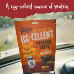 Todd's Better Snacks Egg-Cellent Protein Puffs, Sweet & Smoky BBQ, 2.5 Oz (Pack of 4), Made with Egg Whites, 12g Protein, Gluten Free Healthy Snack