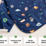 Torange Baby Bib, Long Sleeve Bib for Toddler, Waterproof Bibs for Baby, Baby-Led Weaning Smock, Machine Washable Feeding Bib