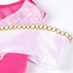 JerrisApparel Girls Princess Costume Dress Pageants Party Fancy Dress (Pink With Accessories, 3T)