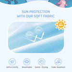 Disney Lilo & Stitch Baby Boys Rash Guard Shirt Long Compression Swim Shirts Summer Fishing Shirt UPF 50+UV Protection Bathing Suit Surf Swimsuit Kids Swimming Top Child Purple Water Shirts 2 Years