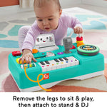 Fisher-Price Laugh & Learn Baby & Toddler Toy Mix & Learn DJ Table Musical Activity Center with Lights & Sounds for Ages 6+ Months
