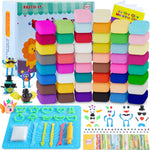 Air Dry Clay 66 Colors, Modeling Clay for Kids, DIY Model Magic Clay, Molding Clay Kit with Sculpting Tools, Non-Sticky Soft and Super Light, Arts and Crafts Gift for Boys Girls Kids.