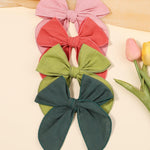 5.5 Inch 20PCS Baby Girls Fable Hair Bows Clips Cotton Linen Alligator Hair Clips Large Neutral Handmade Hair Accessories Bows for Girls Toddlers Kids by doboi