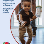 Fruit of the Loom Cozy Thermal Wrap Booties with Non-Slip Grips for Baby & Toddler Girls, Boys, Unisex - Walnut Sherpa (12-18 Months)
