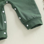 BeQeuewll Newborn Baby Boy Mardi Gras Outfit Infant Sweatshirt Jumpsuit Rompers Babys Spring Carnival Clothes