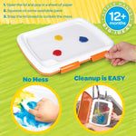Crayola Washable Finger Paint Station, Mess Free Washable Finger Painting for Toddlers, Toddler Arts & Crafts, Sensory Activity, Easter Basket Stuffers, 1+