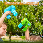 JOYIN 2 Kids Bubble Gun with 2 Bottles Refill Solution, Bubble Machine Gun for Toddlers 1-3 Kids 4-8, Party Favors, Summer Toy, Outdoors, Easter, Birthday Gift
