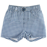 RUGGEDBUTTS Boys Classic Gingham Swim Trunks - UPF 50+ Sun Protection Fashion Swim Trunks