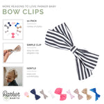 Parker Baby Co. Bows Clips, Assorted (Pack of 10) Hair Accessories for Girls -The Essentials Set