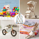 KIDAJOY Extra Large Teddy Bear Gift Bags Baby Shower Jumbo We Can Bearly Wait Baby Plastic Gift Bag for Girls Boys Newborn Parties Favors Decorations 56 * 36 Inch