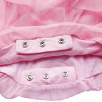WZSYGDTC 0-24 Months Baby Party Dress Infant Girls One-Piece Romper Jumpsuit (Pink, 3-6 Months)