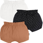 Gerber Baby Girls' 3-Pack Bubble Shorts
