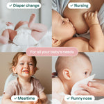 ATTITUDE Baby Water Wipes, EWG Verified, Safe for Newborns, Unscented & Fragrance-Free, 99% Water, Gentle & Hypoallergenic, Vegan & Dermatologically Tested, Travel Pack with Hard Lid, 72 Count