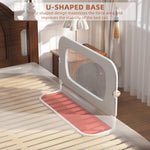 FigTime Bed Rail for Toddlers, Baby Bed Rail Guard for Kids, Toddler Bed Rails with Reinforced Anchor Fit, Height Adjustable & Foldable Bed Rail Guard for Twin, Full, Queen & King Beds (Grey, 32IN)