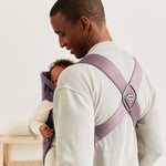 BabyBjörn Baby Carrier Mini, Cotton, Dark Purple | Newborn Carrier (7-25 lbs), Ergonomic, Easy-to-Use