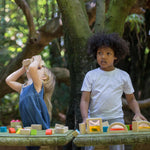 PlanToys® Water Blocks Wooden Montessori Sensory and STEM Building Toy | Light, Colour, Creativity and Fine Motor Skill Development | Eco Friendly Open Ended Learning Activity