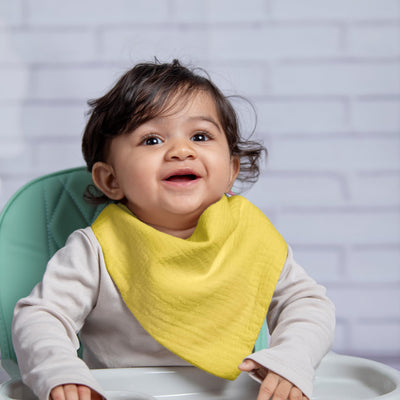 LILY O LAUREL Muslin baby bandana bibs for drooling and teething, 100% cotton, Baby bibs for boys and girls, Muslin Bibs, Drool Bibs – Pack of 8