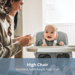 Chicco Zest 4-in-1 Folding High Chair, Feeding Chair, Toddler Chair and Youth Stool, Multi-Use Easy Clean High Chair | Capri/Blue