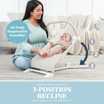 Baby Delight Alpine Deluxe Portable Bouncer, Infant, 0-6 Months, 100% GOTS Certified Cotton Fabrics, Organic Oat