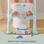 The Honest Company Plant-Based Toddler Flushable Wipes | Designed for Potty Training | 99% Water, Hypoallergenic, EWG Verified, Safe to Flush | Fragrance Free, 42 Count