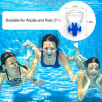 Zooshine 6 Colors Swimming Nose Clips for Kids Age (7+) Adults, Waterproof Silicone Swim Nose Plug for Pool Surfing,Comfortable Swim Training Gear Prevent Water from Entering Nose